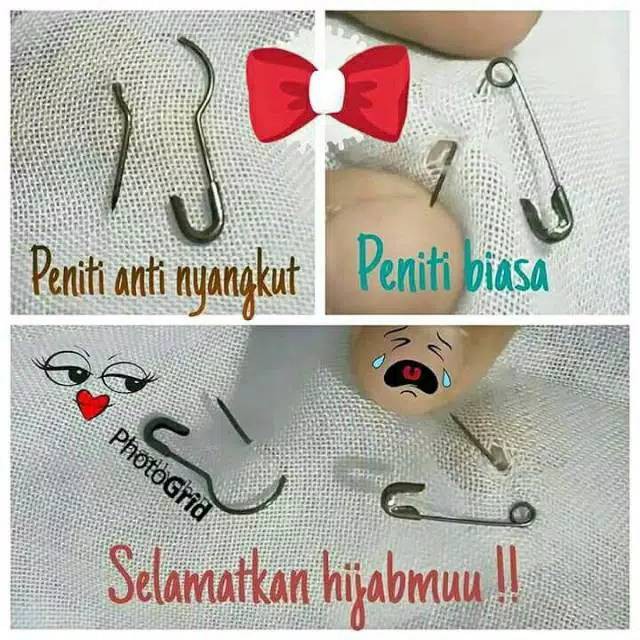 Peniti bohlam/peniti labu/peniti anti nyangkut. grosir