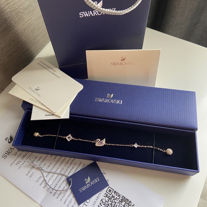 SWAROVSKI DANCING SWAN BRACELET 5472271 GELANG ORIGINAL 100%