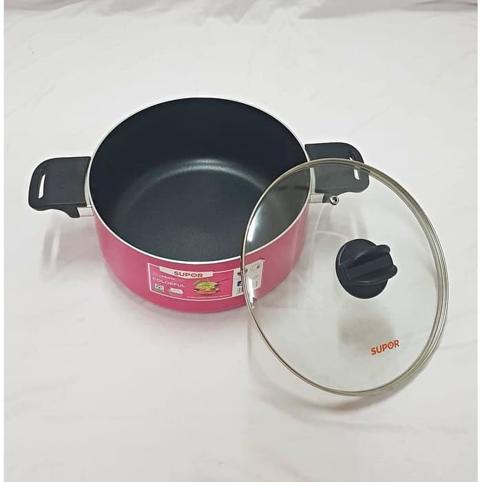 Supor Fruits Nonstick Pan - Panci Pink Supor Anti Lengket 24 cm