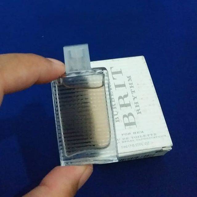 Parfum original miniatur burberry brit rhythm for her 5 ml preloved