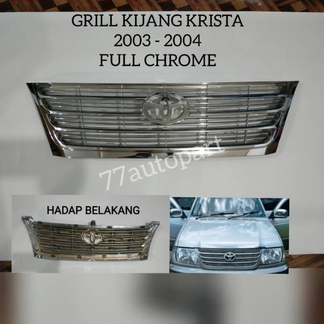 Grill rambang kijang krista 2003 2004 chrome