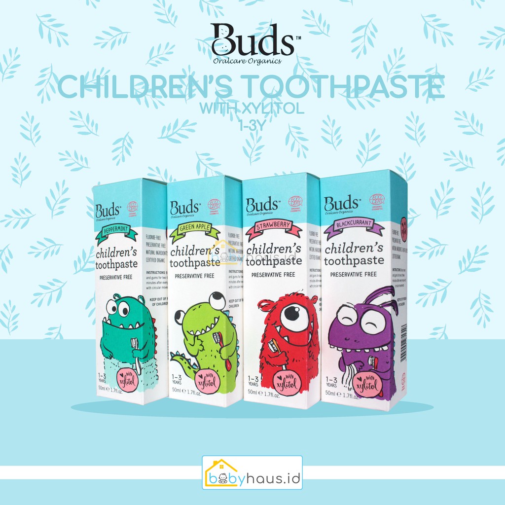 BUDS - ORALCARE ORGANICS CHILDREN’S TOOTHPASTE 1-3Y