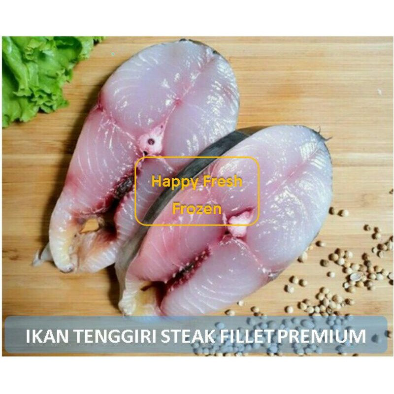 

ikan tenggiri steak fillet beku premium uk 500 gram