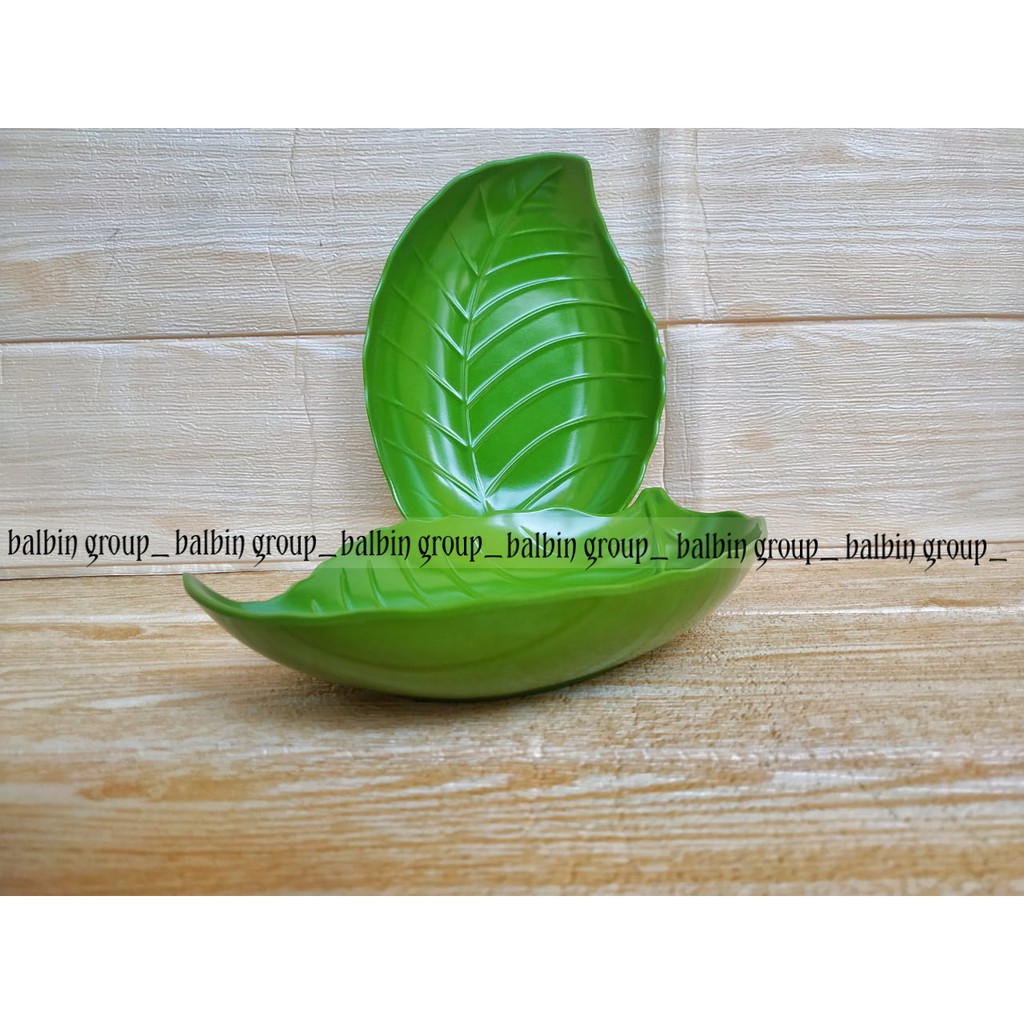 balbin store - 6 mangkuk daun 6inc melamine asli-mangkuk unik model daun