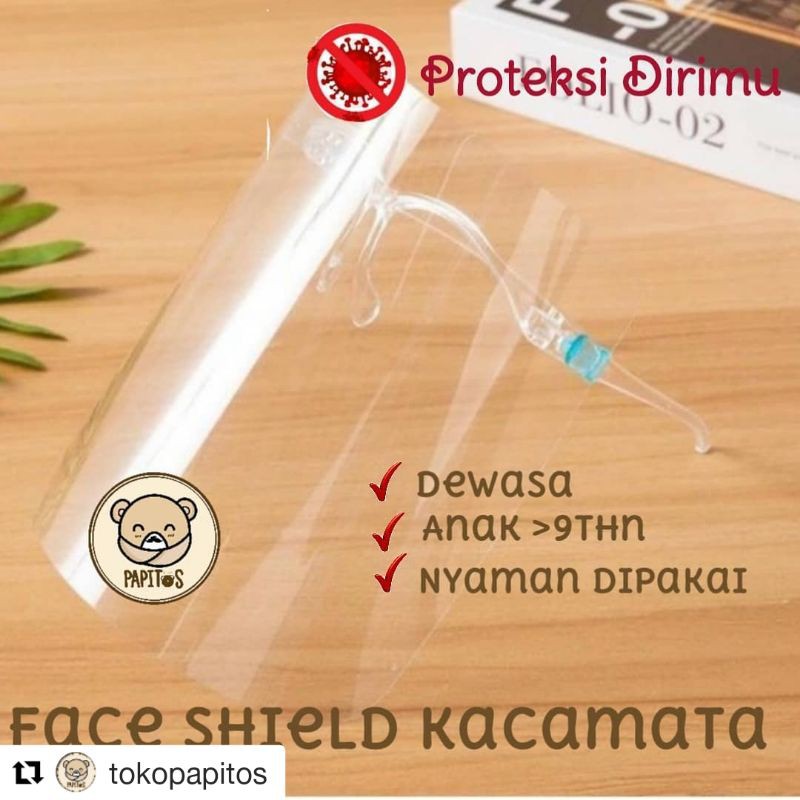 Faceshield Nagita / FaceShield Kacamata