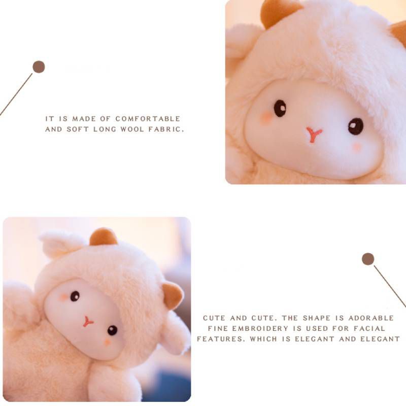 23cm New Kawaii Sheep Elephant Bear Plush Toy Cute Soft Model Stuffed Doll Pendant Toy Kids Christmas Birthday Christmas Gift