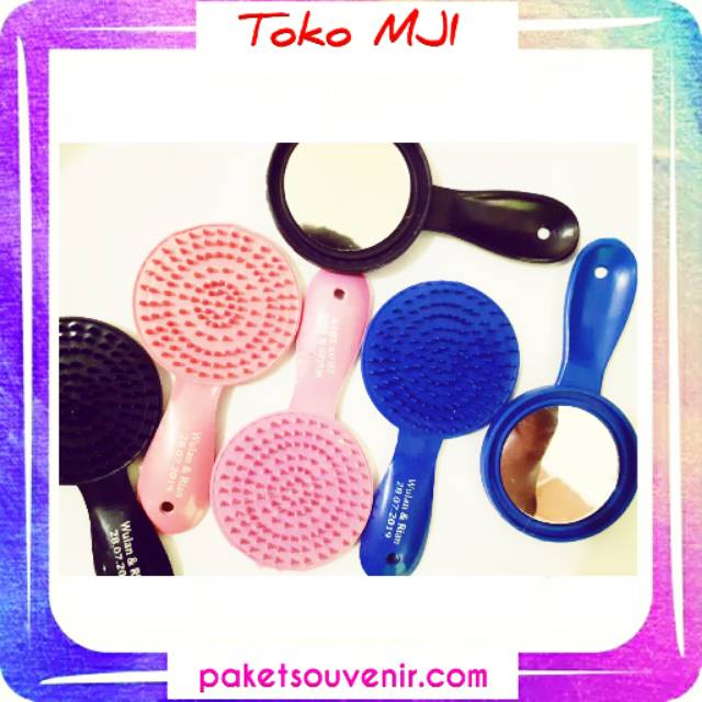 PAKET SOUVENIR || KACA SISIR BULAT