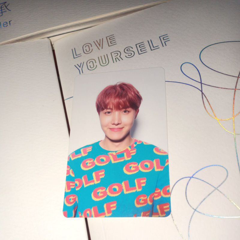 photocard OFC jhope love yourself her ver V