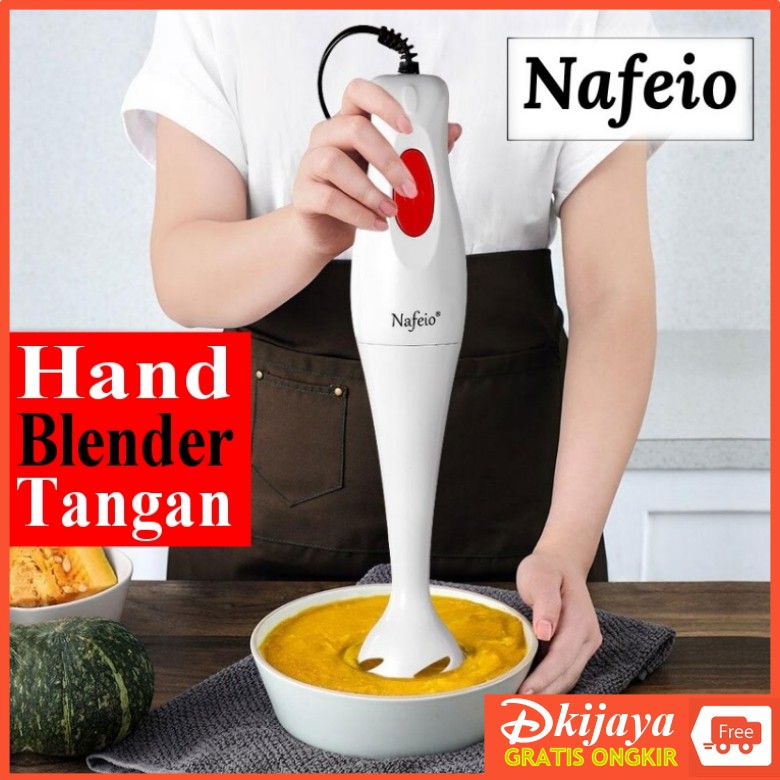 Blender Portable Nafeio Hand Blender Tangan Penggiling daging sayur buah-buah meat mincer chopper