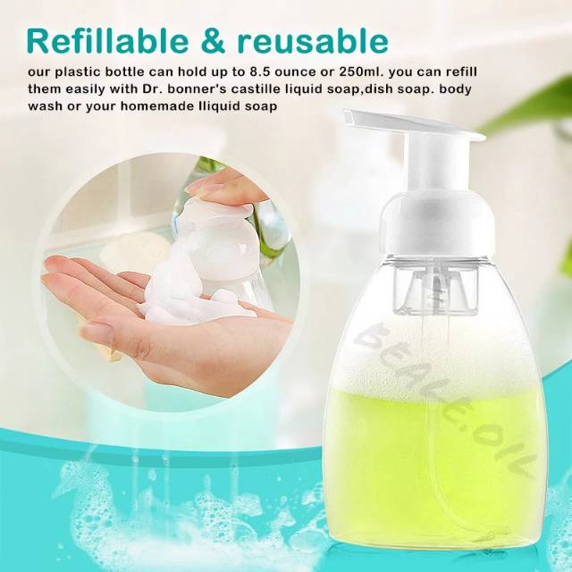 Botol Foam Maker 300ml - Botol Pembuat Busa Dispenser soap Dispenser sabun foamer foaming boto busa botol pembuat busa sabun 300 300ml 250 250ml