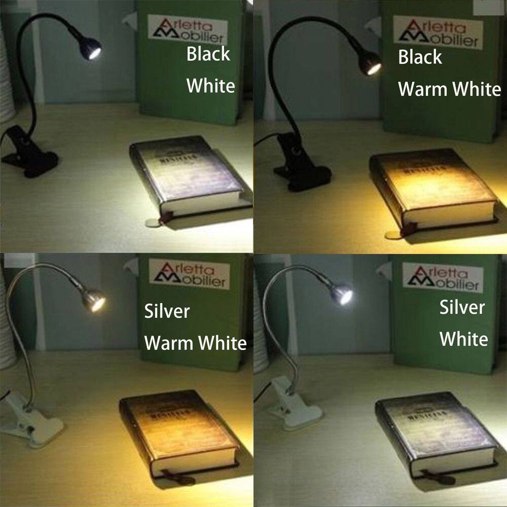 【COD Tangding】Lampu Baca LED Universal Dengan Klem Penjepit Dan Port USB