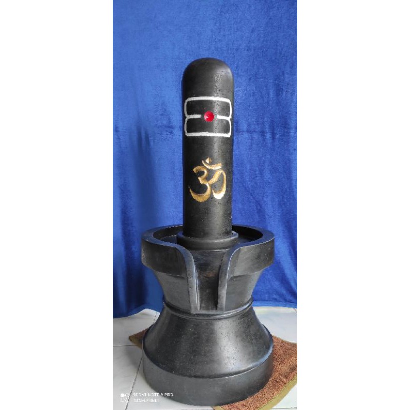 Lingga Yoni Besar marmer marble batu hitam