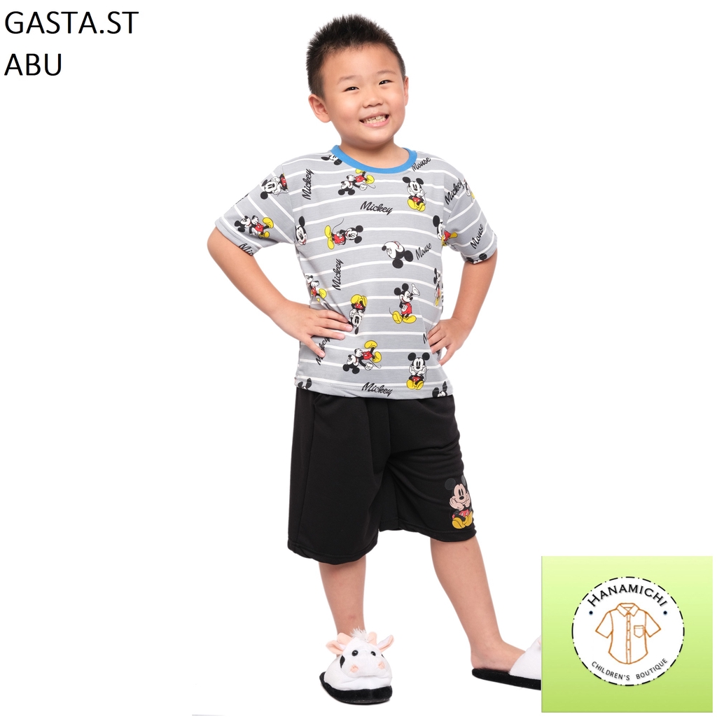 Hanamichi GASTA.ST Setelan Anak Lengan Pendek Bergambar