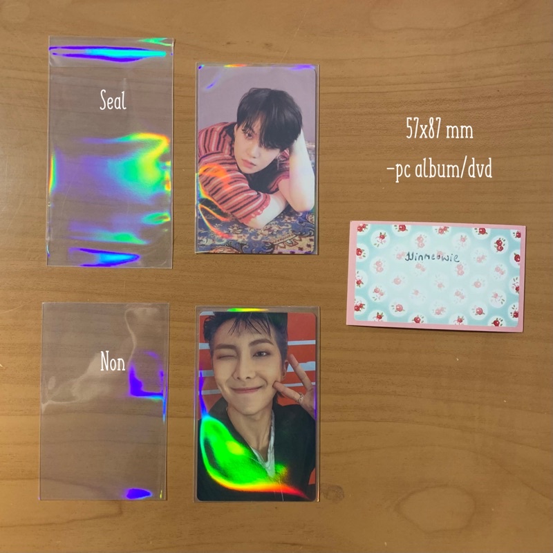 

inner sleeve hologram untuk photocard/postcard/hologram ticket dll