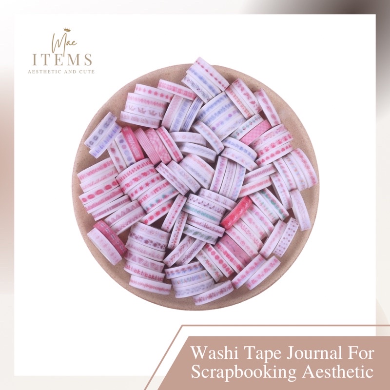 

[ECER STATIONARY] Washi Tape Journal For Scrapbooking Aesthetic