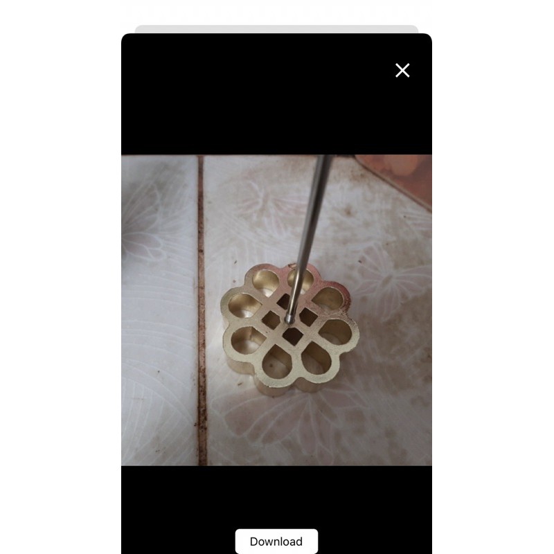 Cetakan Kembang Goyang Kecil