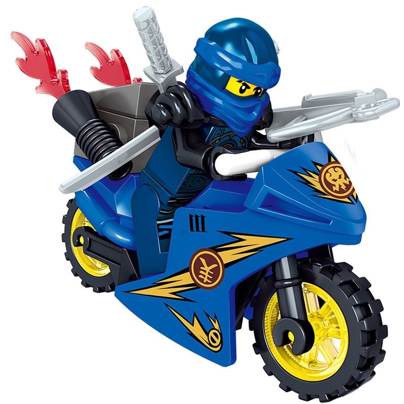 1 item lego ninjago bermotor dikirim random/acak