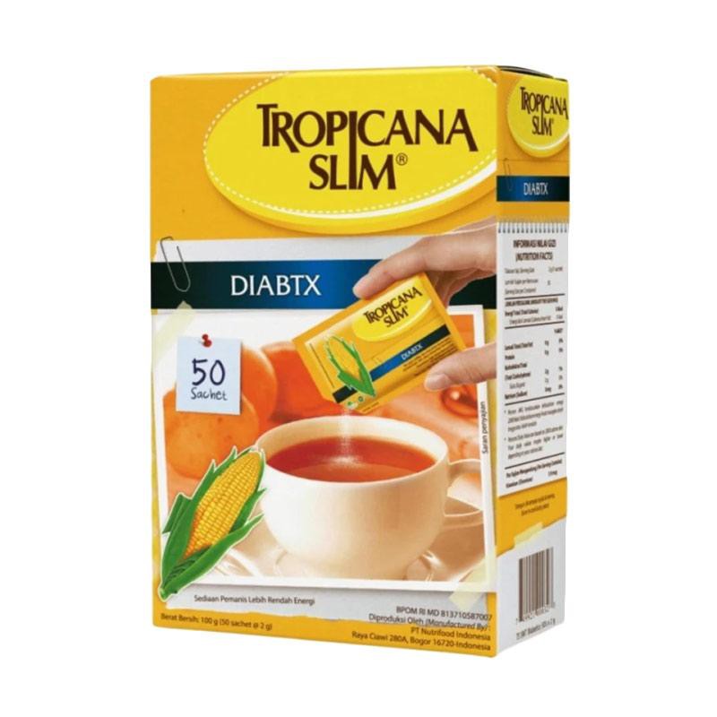 

Tropicana Slim Sweetener Diabtx Box isi 50'Sachet