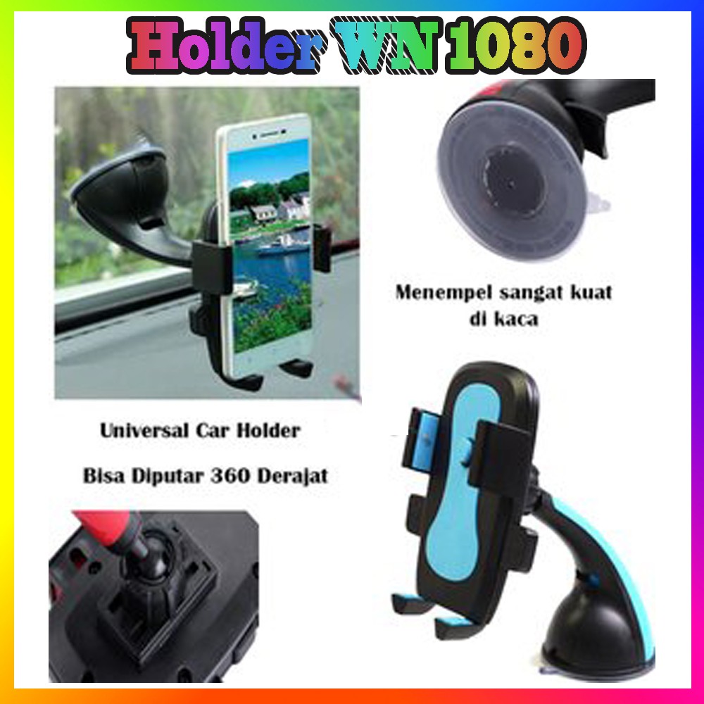 Holder Mobil WN 1080 Car Holder Smartphone Tatakan HP Holder GPS Mobil Phone Holder Sucker Sup