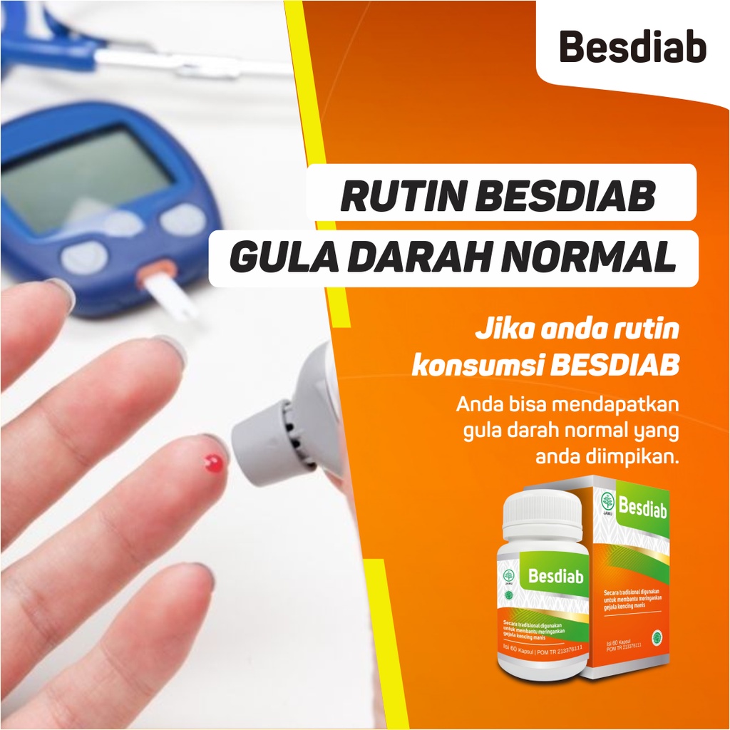 Besdiab obat kencing manis diabetes kesemutan kebas penurun gula darah paling ampuh bpom original