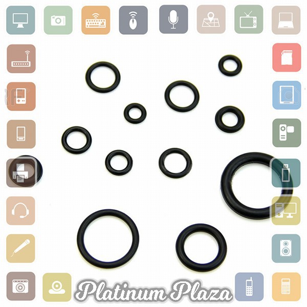 Karet Rubber O Ring Seal Tightening 225 PCS - Black`JFG0P4-