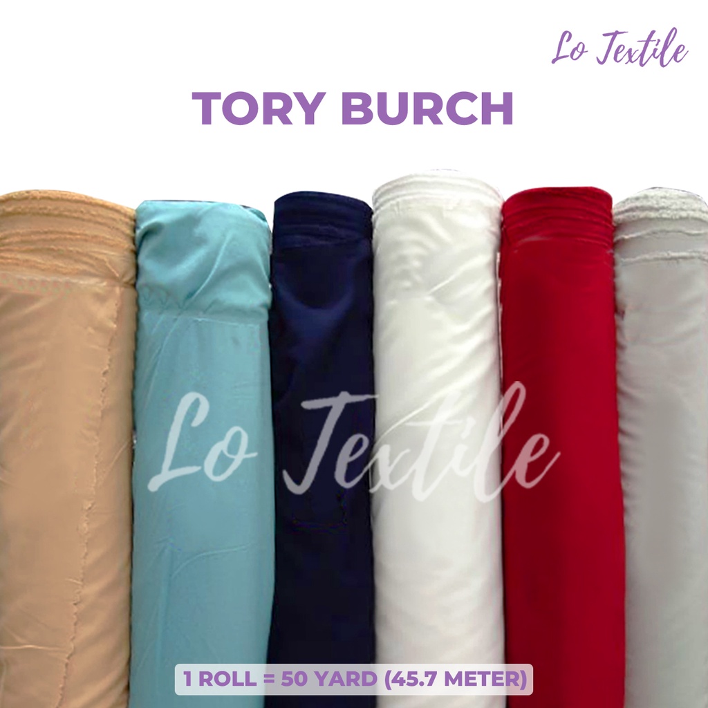 Kain Bahan Gamis - Kain Hijab Halus Tory Burch (1 Roll)