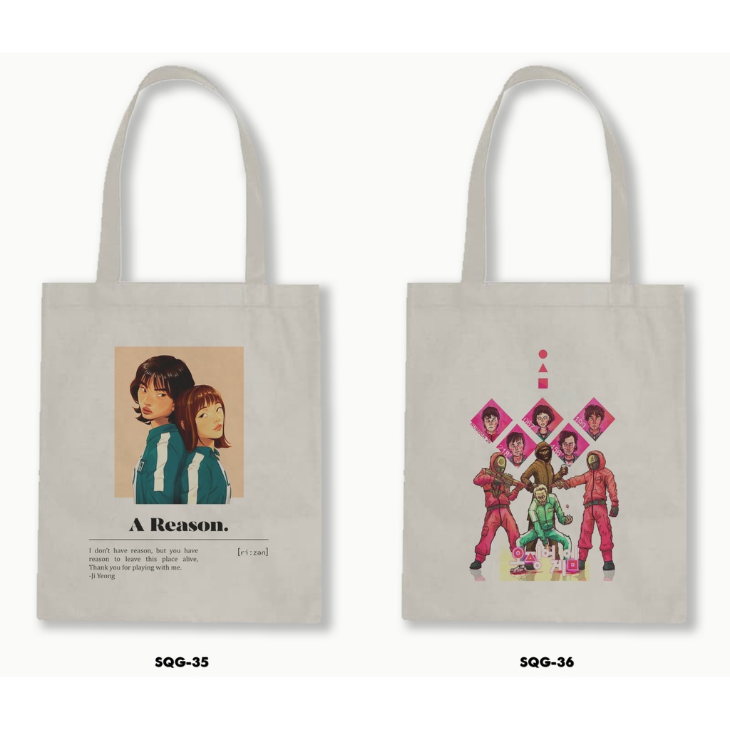 TOTE BAG BLACU - SQUID GAME  03