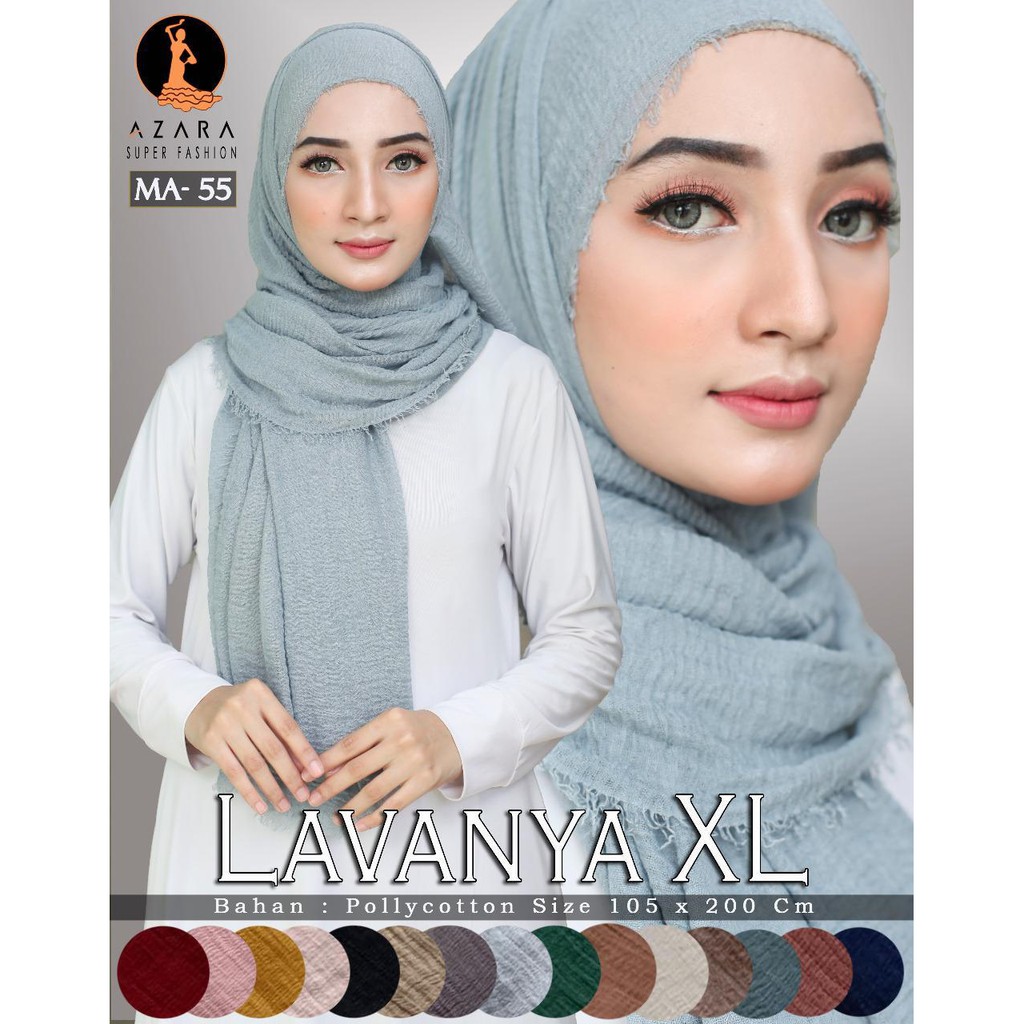 [105x200] PASHMINA CRINKLE LAVANYA XL / PASHMINA CRINKLE KUSUT RAWIS XL