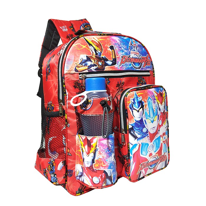 Tas Ransel anak sekolah SD karakter Ultraman free botol / tas anak SD laki-laki