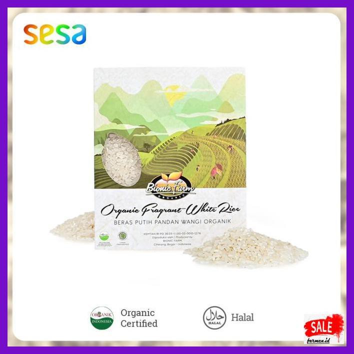 

Rasbeputih- Fragrance Organic White Rice Bionic Farm 1Kg -Aslii.