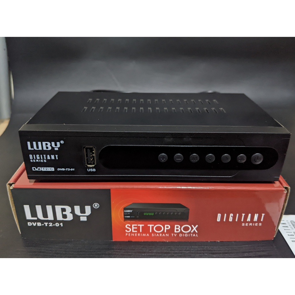 STB Set top box Luby Penerima Siaran Tv Digital TV Receiver Tiktok, Video Youtube Smart ChipFull HD