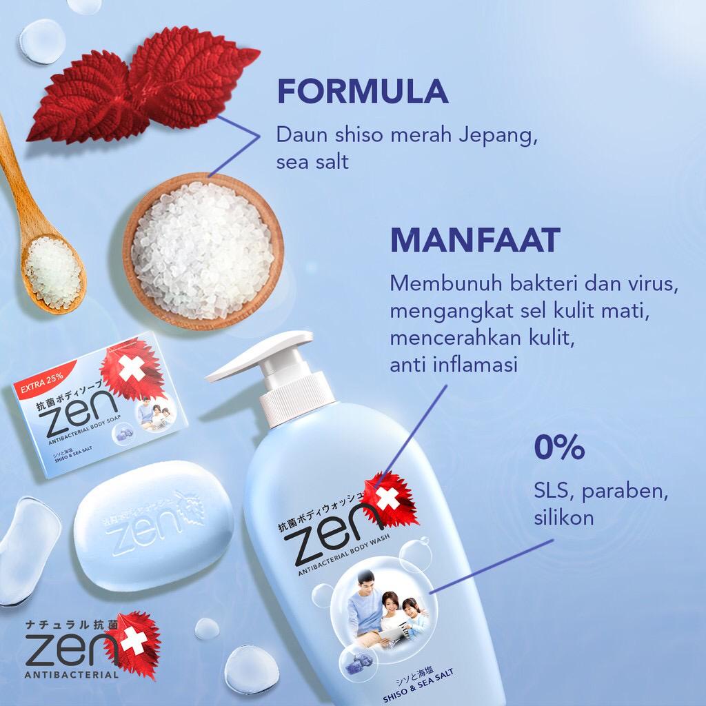 ☘️ CHAROZA ☘️ ZEN Antibacterial Body Wash Pump 500ml