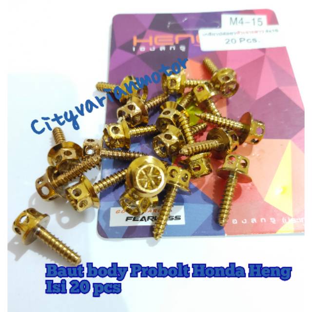 Isi 20 pcs Baut Probolt Body Honda Flower Baut Body Flower Heng