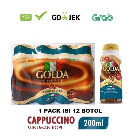 GOLDA COFFEE / KOPI SIAP MINUM / 1 PACK ISI 12 BOTOL / 200ML