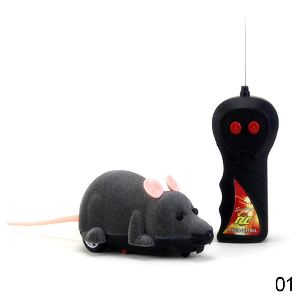 Timekey Mainan Tikus Elektrik Dengan Remote Control Untuk Kucing D6F6