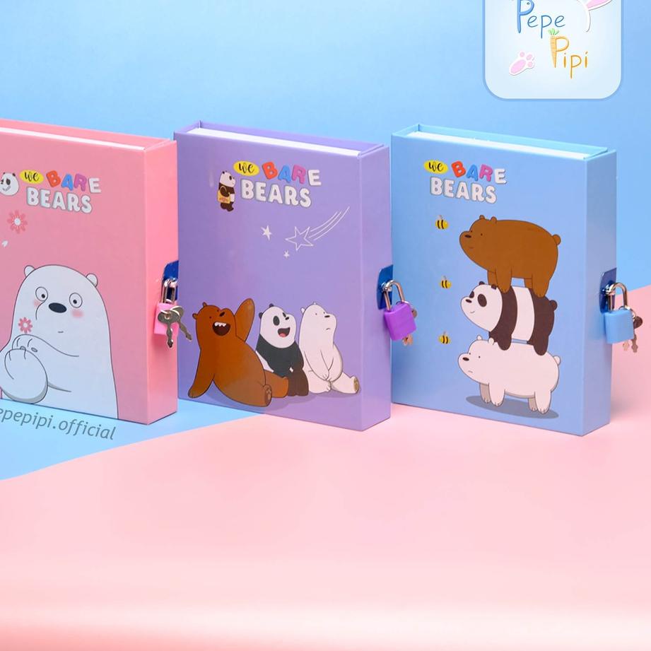 

Super promo 7B754 Buku Diary WBB We Bare Bear Note Book Dengan Kunci Gembok Tebal 7B7