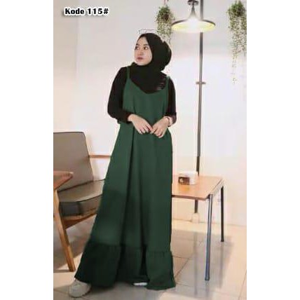 115#Dress Gamis/Gamis Muslim/Gamis Moescraep/Fashion MusliM