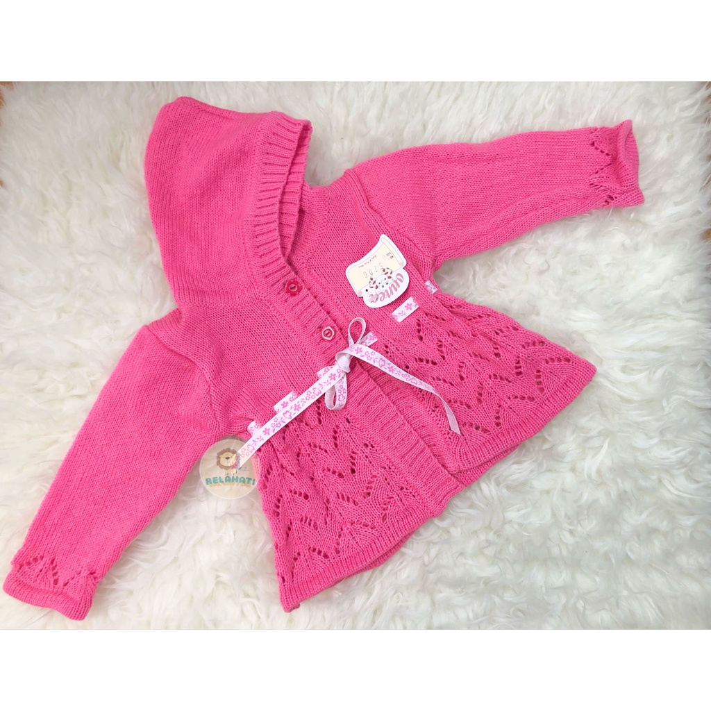 Jaket Bayi Rajut Onnea Warna Topi Laki Perempuan-25