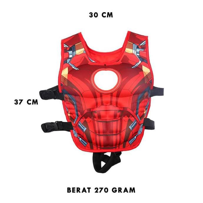 Jaket Pelampung Renang rompi pengaman karakter model superhero aktivitas outdoor diving berenang aman safety simple praktis strap