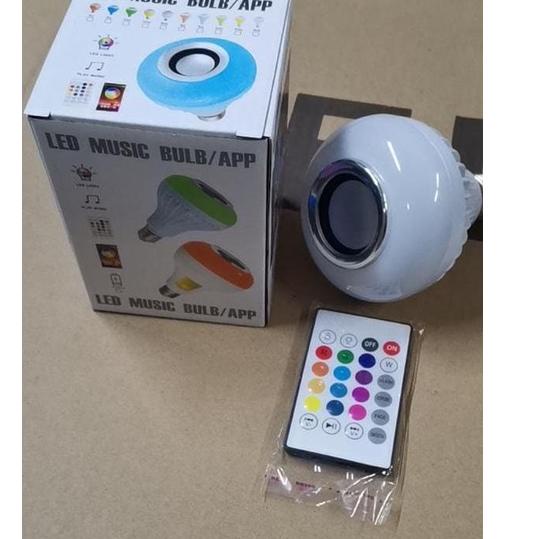 Spesial Bulan Ini Bohlam Speaker Musik Bluetooth 2 in 1 - Lampu Speaker LED - speaker lampu led