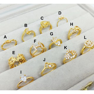  Cincin  Xuping Cantik Perhiasan Gold Permata Lapis Emas 