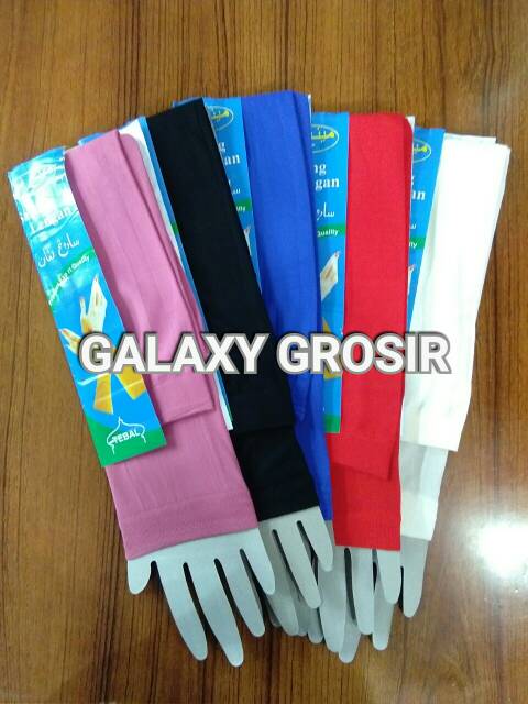 [6pcs] Manset/deker tangan polos halus mix warna harga grosir termurah