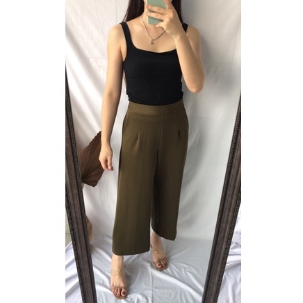 MOSSA CULLOTE PANTS - Celana Kulot Wanita / Celana Kantor / Celana Formal / Celana Panjang Wanita-BASIL