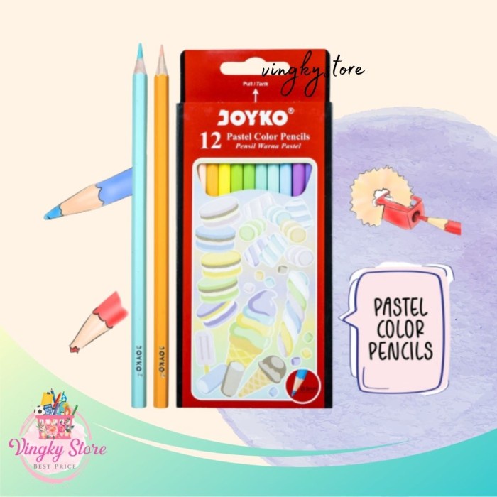 

Star Pastel Color Pencil / Pensil Warna Pastel Joyko Cp-125P Murah