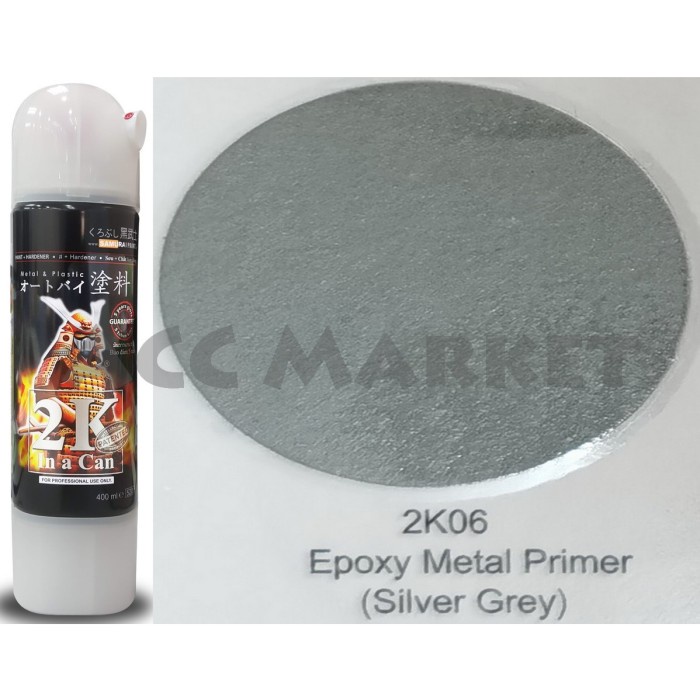 Pilox Samurai Pilok Pylox Abu Epoxy Metal Primer Silver Grey 2k06