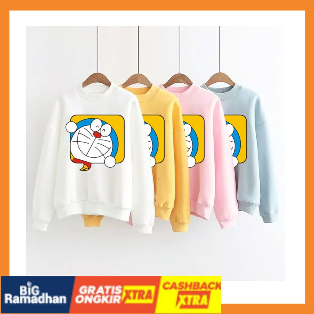 POLOS MOTIF MERAH PUTIH HITAM BIRU KUNING ASLI / Sweater Murah Wanita / Sweater Lengan Panjang