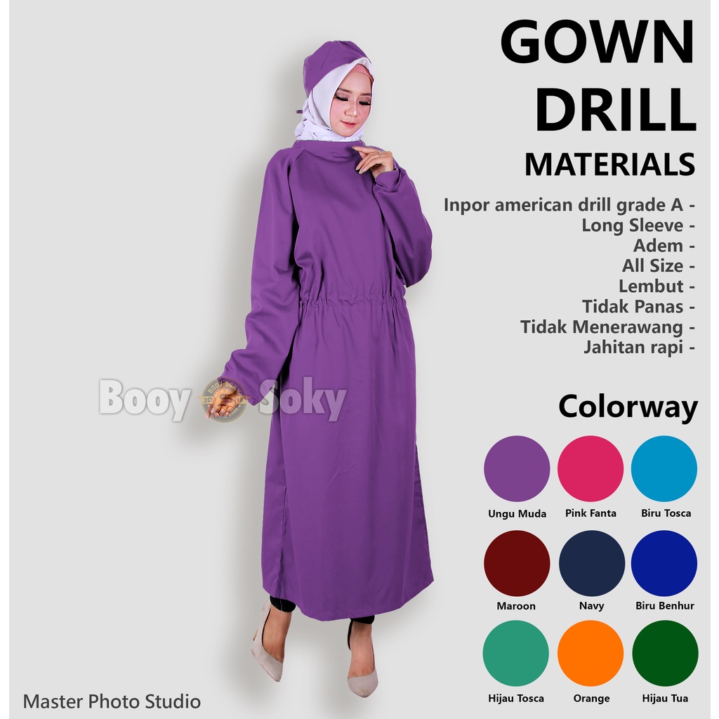 APD GOWN BAJU OPERASI SURGICAL GOWN JUBAH OPERASI NAVY