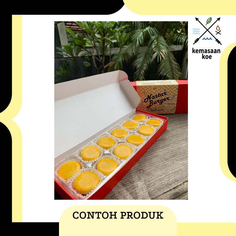 

Dus / Box Nastar/ Lapis Legit / Cookies / Cokelat / Macaroon Mini 12 Holes Merah Cabe ( 25 set )