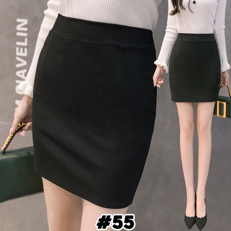 Office Skirt Rok Span Formal Pencil H Line