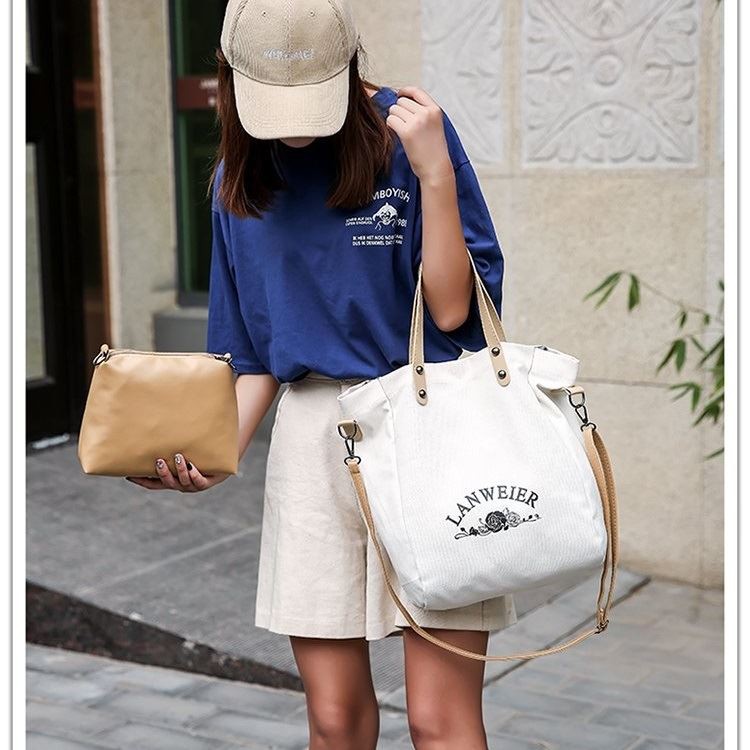 BTH2182 Tas Totebag 2IN1 Cantik Import